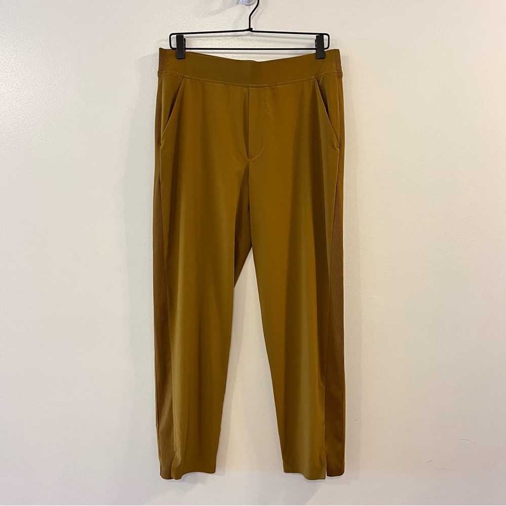 Athleta Mustard Yellow Stretchy Jogger Track Pants Women’s Size 12